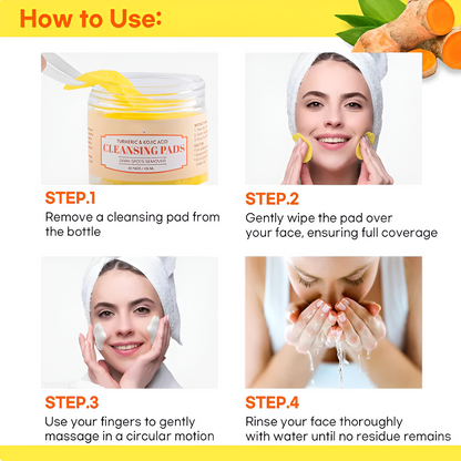 Turmeric & Kojic Acid Cleansing Pads (50 Pads)